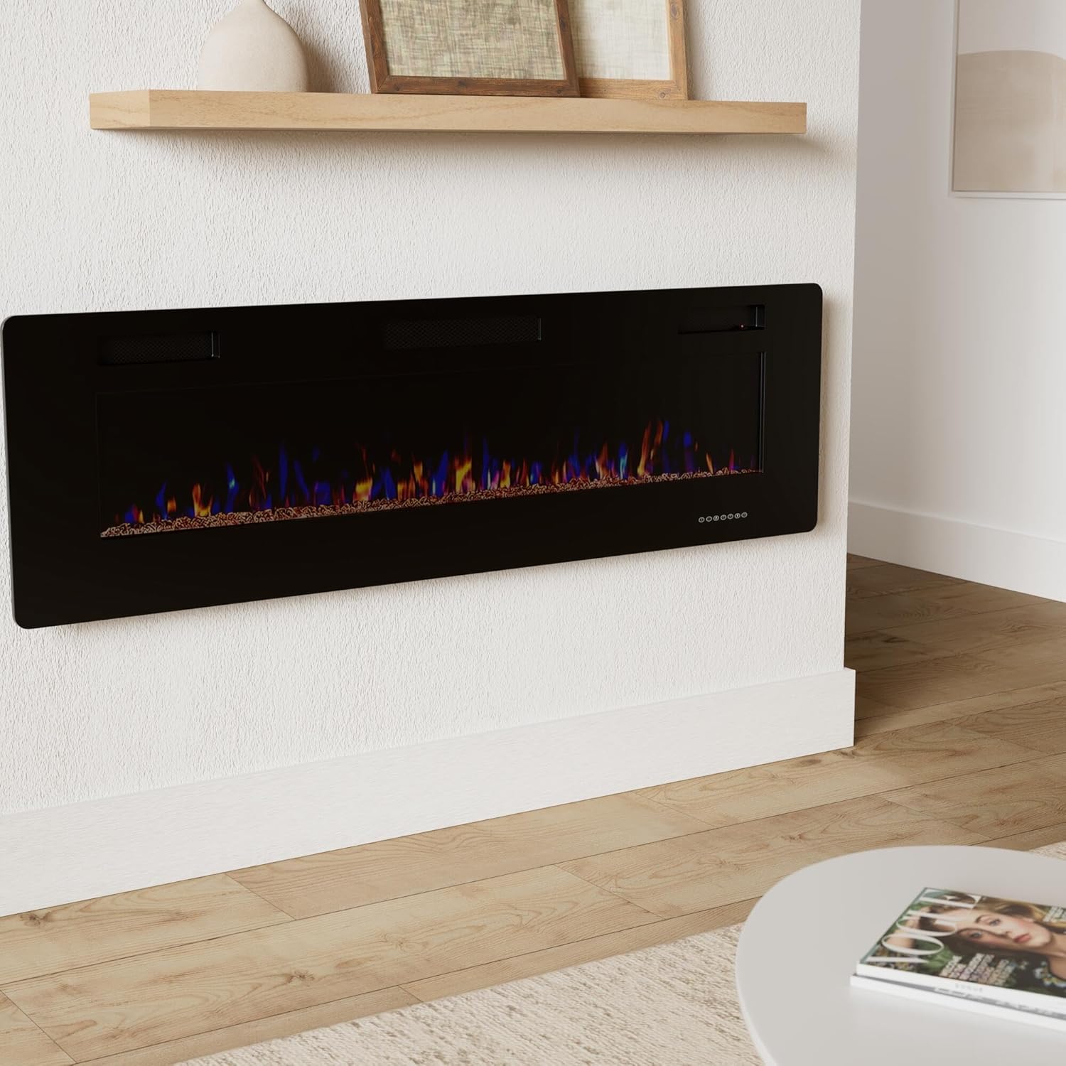 RWFLAME 60 Inch Electric Fireplace with Remote Control