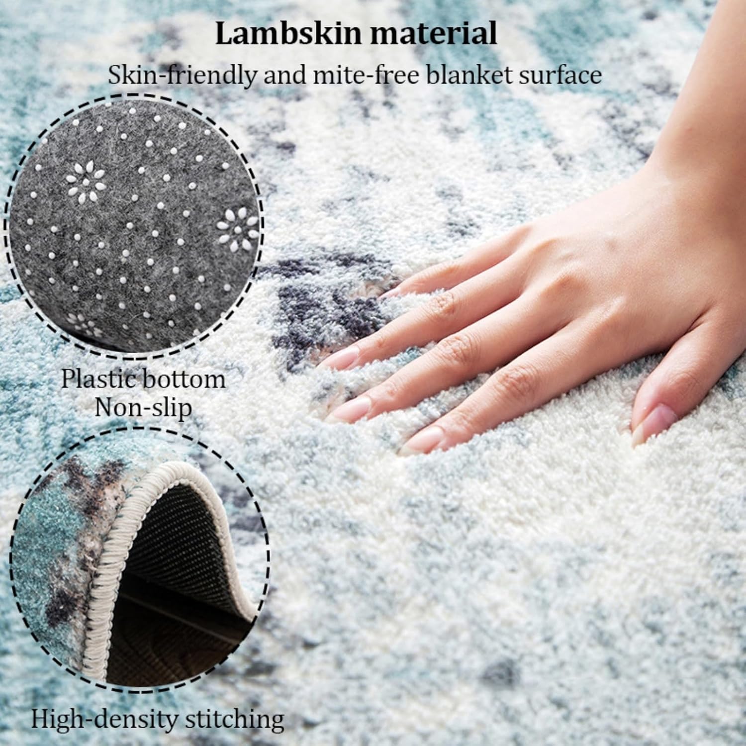 Dalumian Heated Floor Mat 105x190cm Electric Heating Carpet