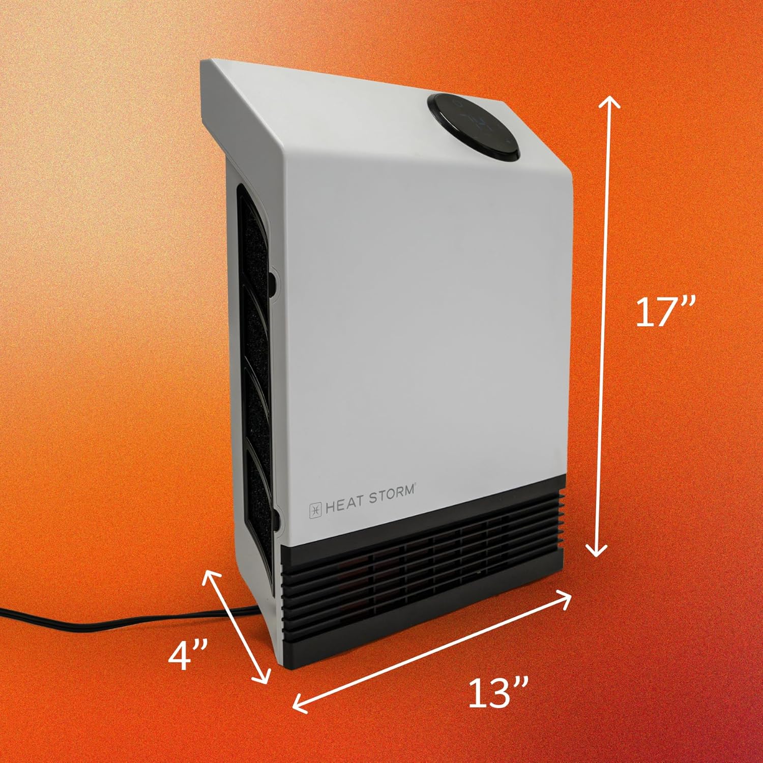 Heat Storm Deluxe 1000W Infrared Wall Heater White