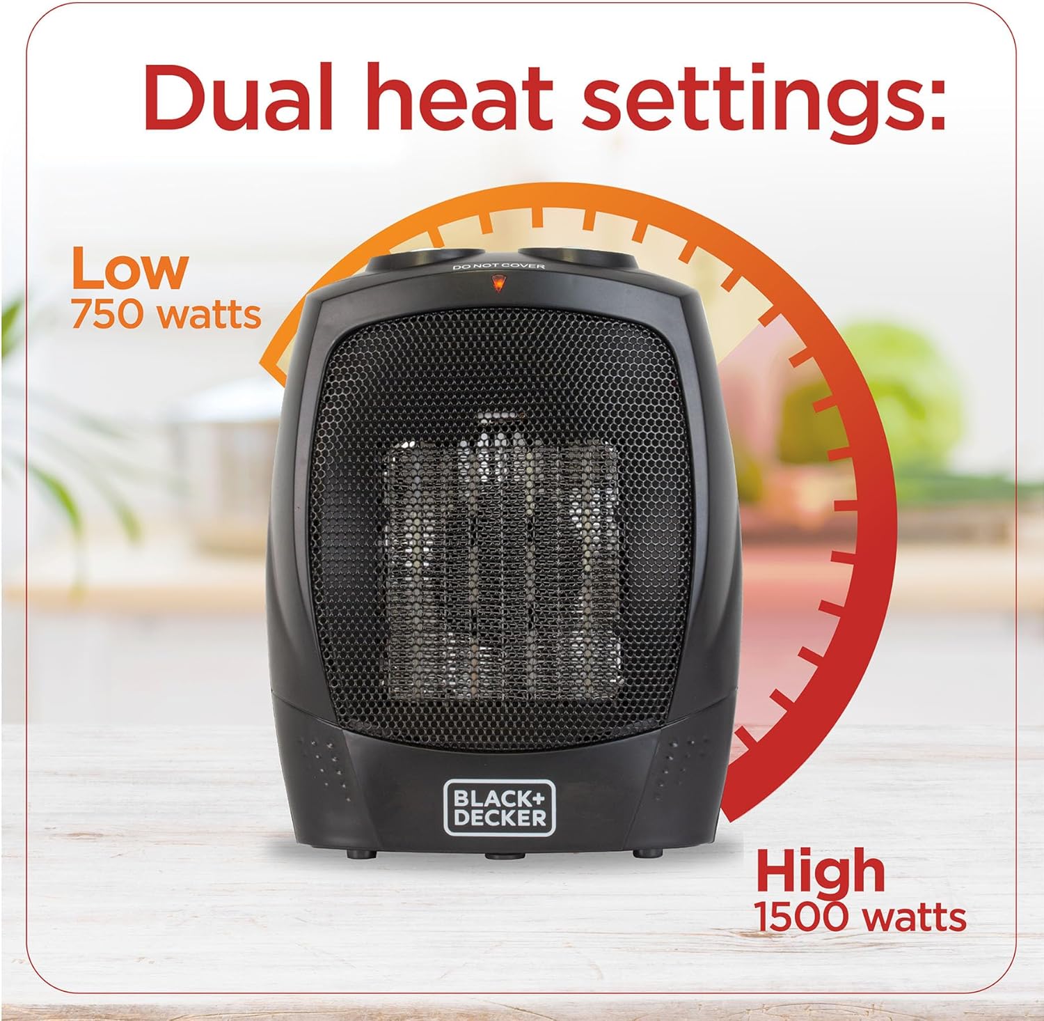 BLACKDECKER Portable Space Heater with Carry Handle