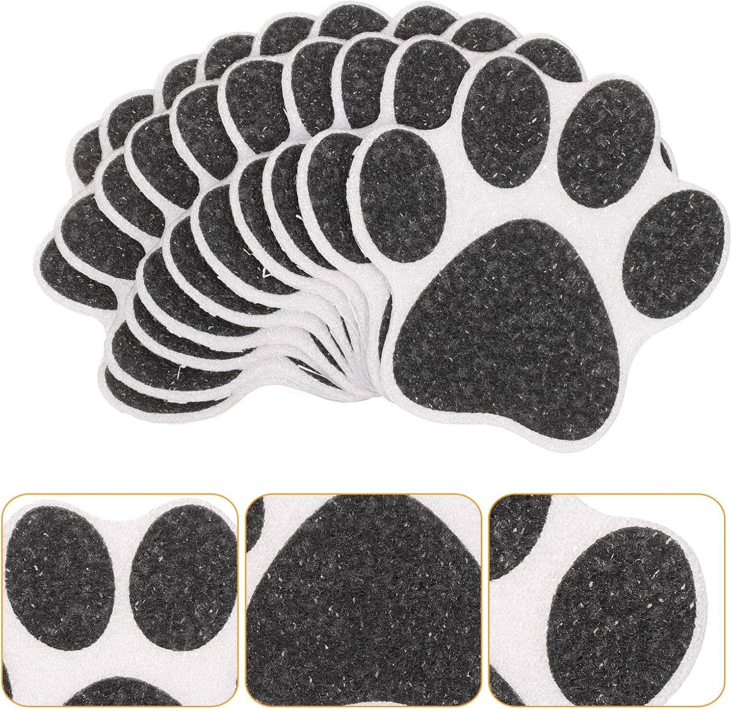 Healeved Paw Print Bathtub Grips 10pcs Non-Slip Stickers 1