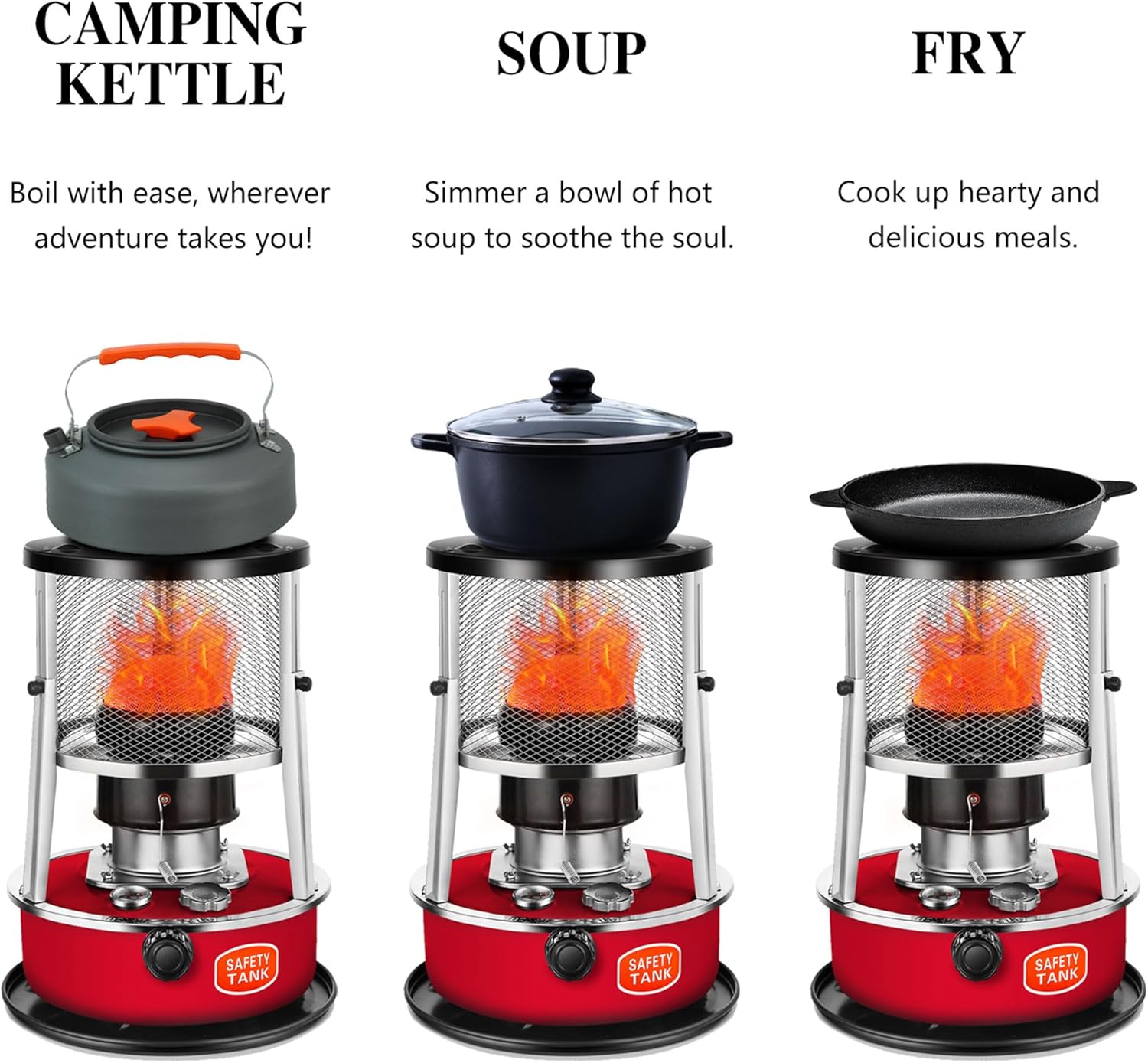 Red Kerosene Heater 45L for Indoor and Outdoor Use