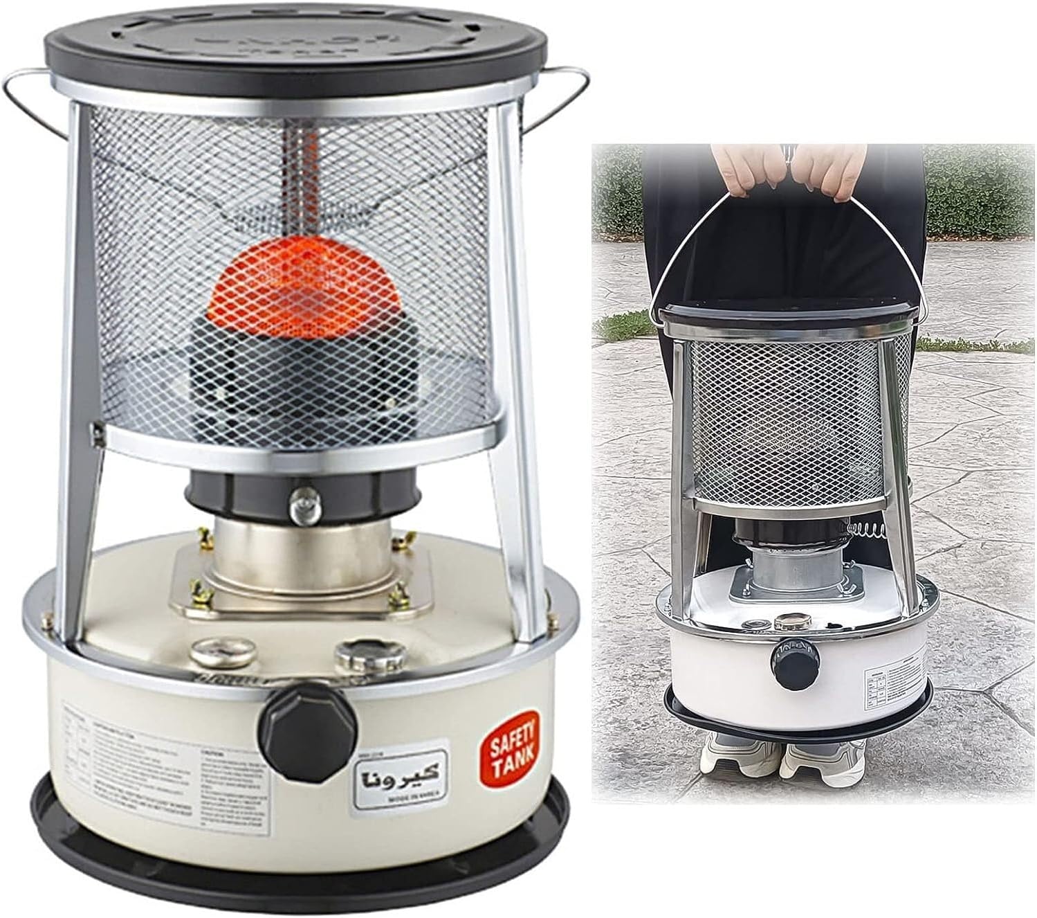 Outdoor Kerosene Stove with 6L Tank and Adjustable Heat