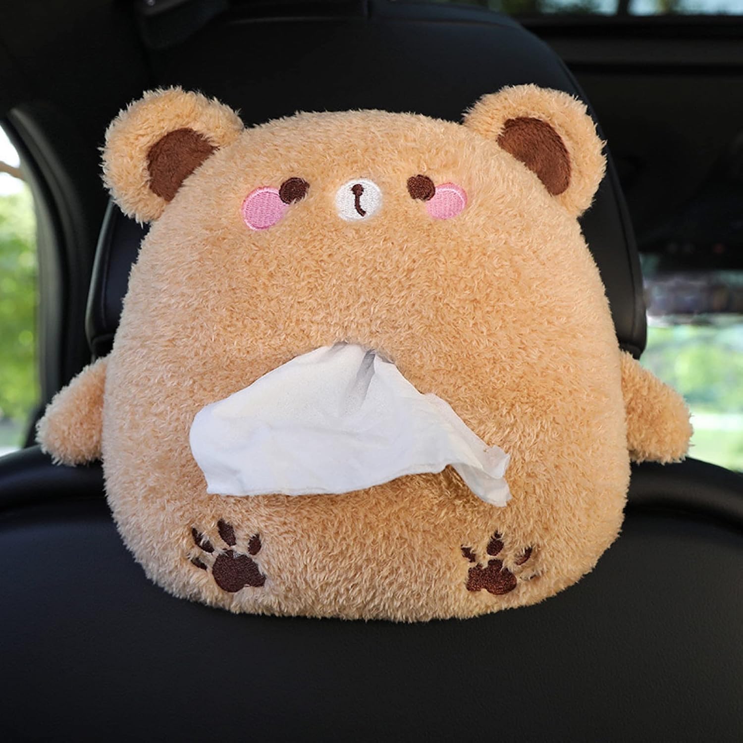 CaserBay Soft Plush Tissue Holder for Car and Home