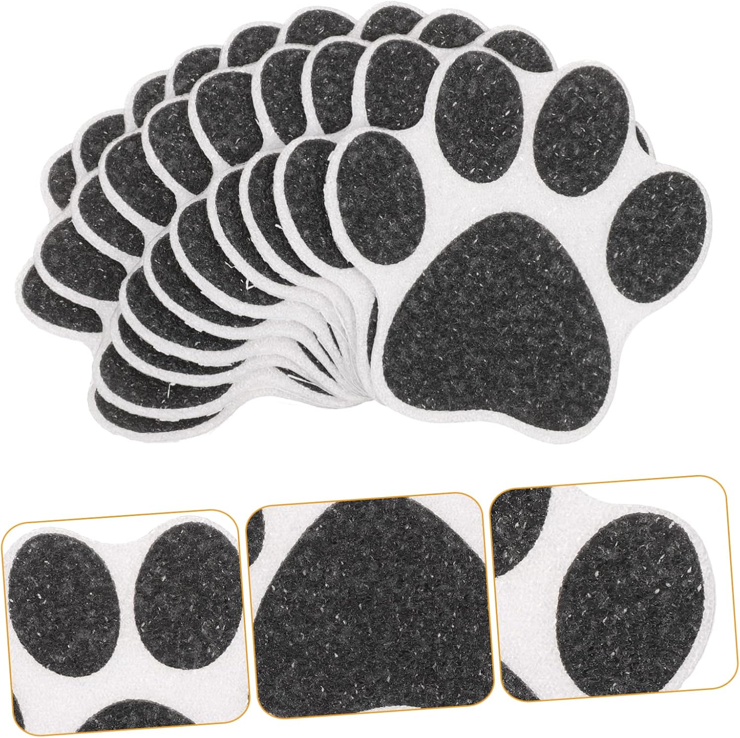 GLEAVI 10pcs Non-Slip Bathtub Stickers with Dog Paw Design
