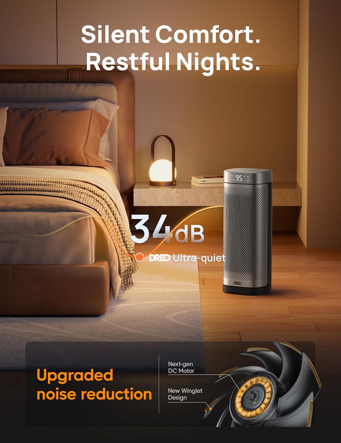 Dreo 1500W Fast Heating Portable Heater with Remote