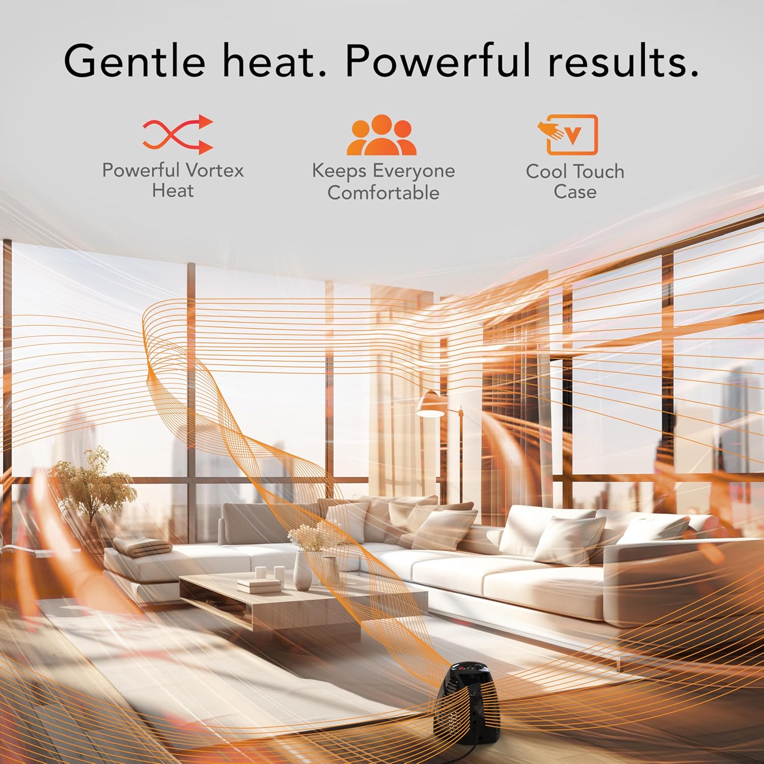 Vornado Space Heater With 3 Heat Settings and Safety Shut-Off