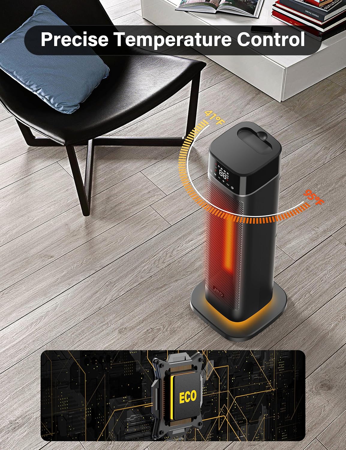 JRD 24 Electric Heater with Remote and 4 Modes