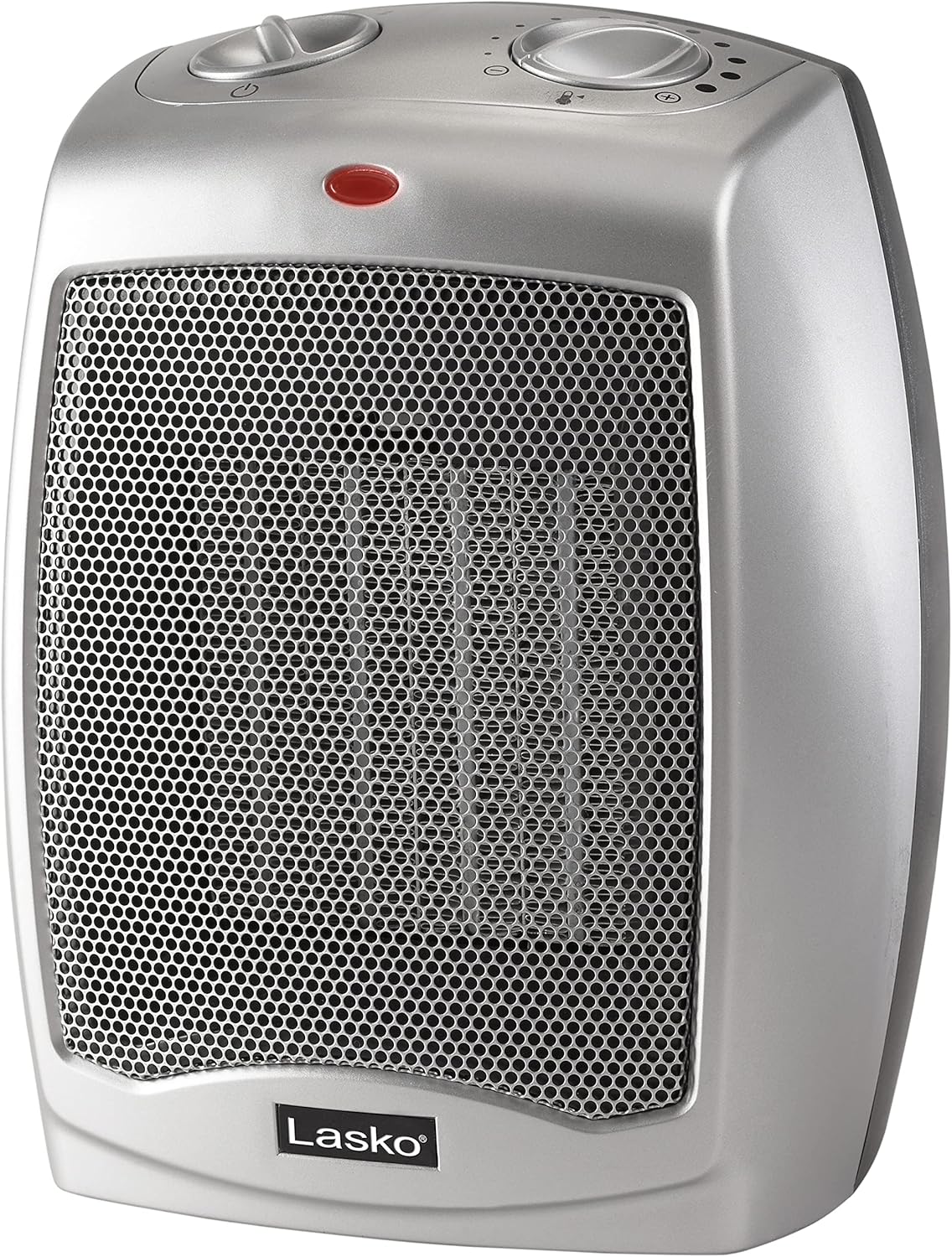 Lasko Compact Electric Space Heater with Thermostat and Fan Mode
